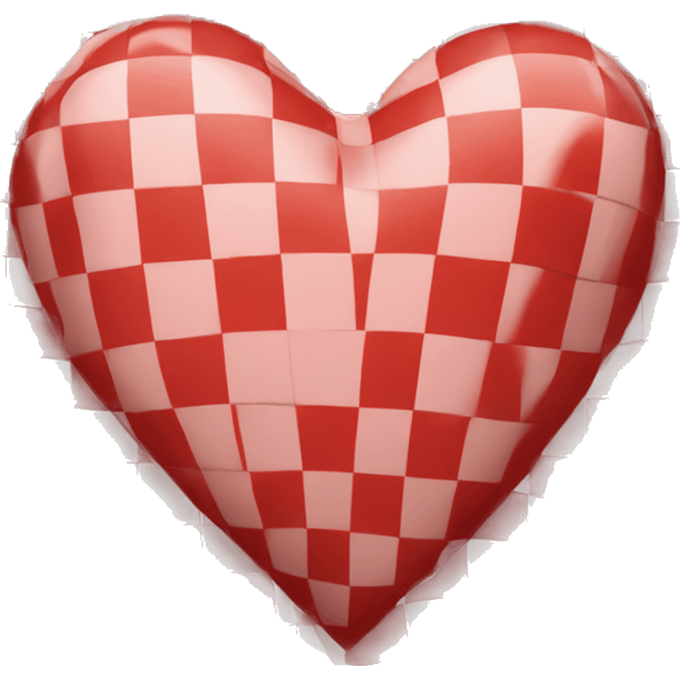 red checkered heart emoji