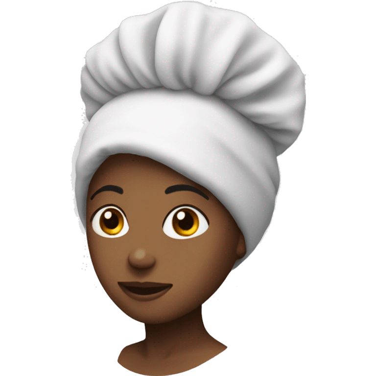 Hair in bonnet emoji