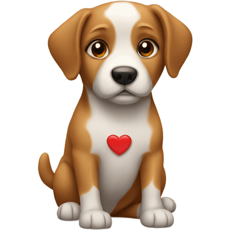 Dog in love  emoji