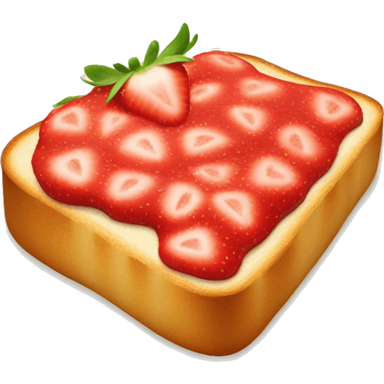 strawberry toast emoji