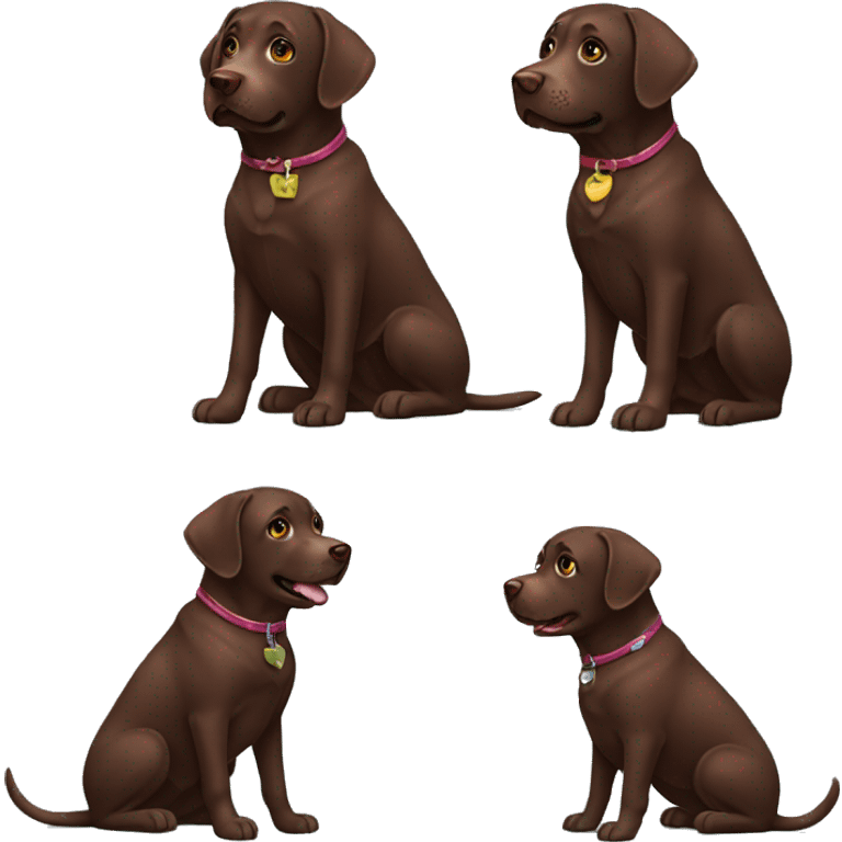 Chocolate Labrador emoji