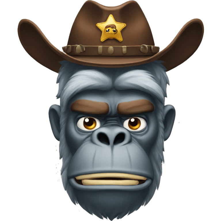 sheriff orangutan angry emoji