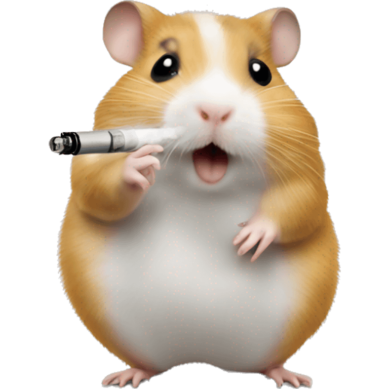 hamster smoke e-cigarette emoji