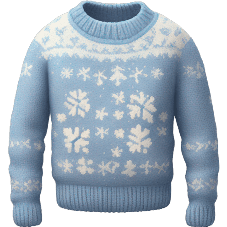 Cute winter sweater emoji