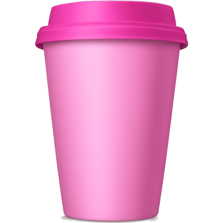 Pink insulated coffee cup emoji