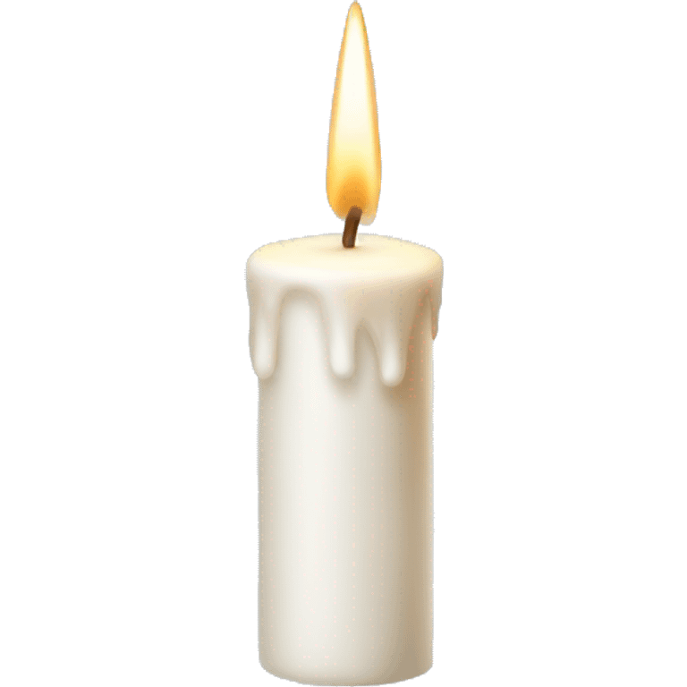 Christmas white  candle emoji