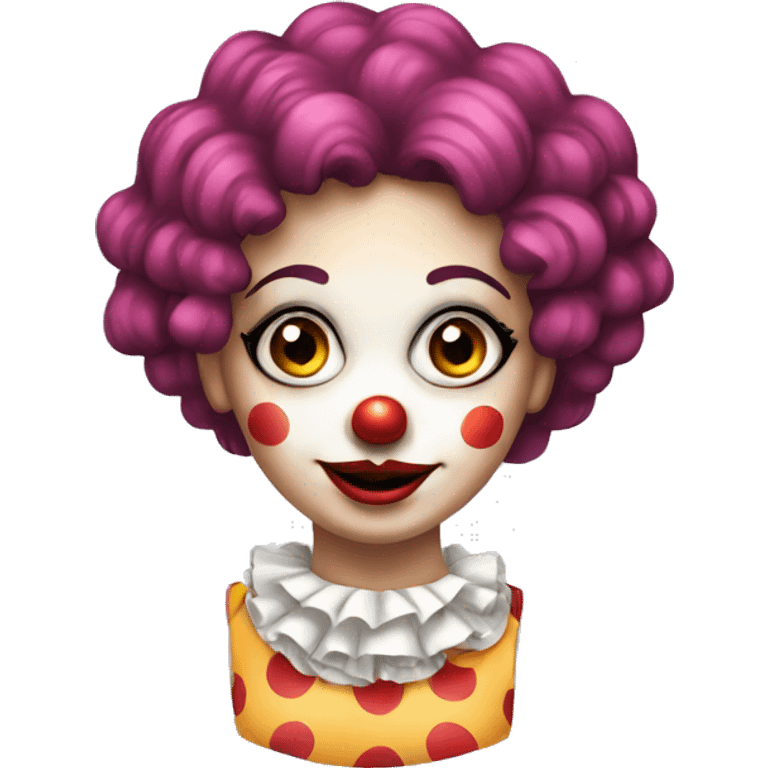 Pretty clown girl  emoji