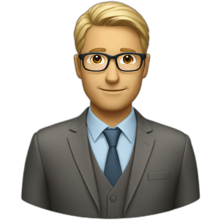 ERP consultant glasses men emoji