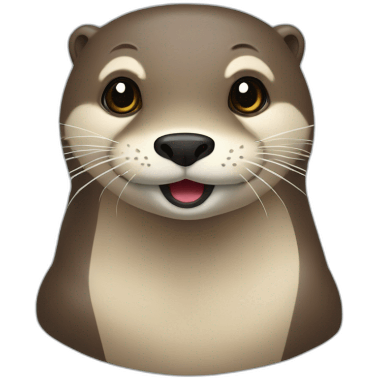 Une loutre énervée  emoji