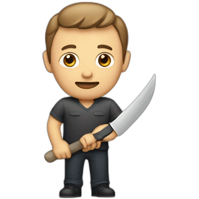 Man with knife emoji