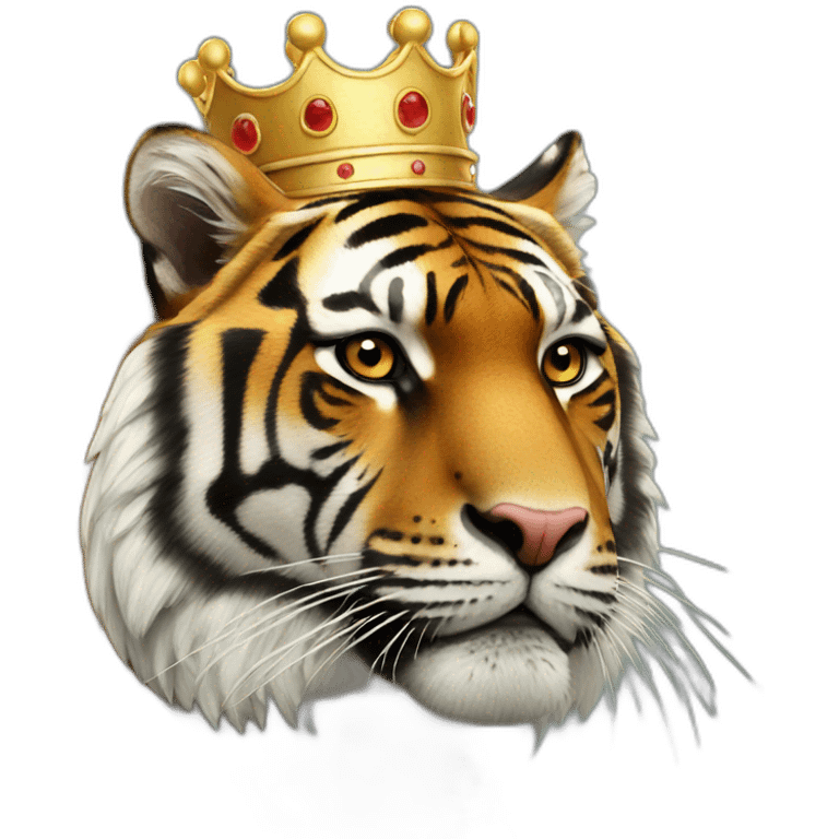 Crown tiger emoji