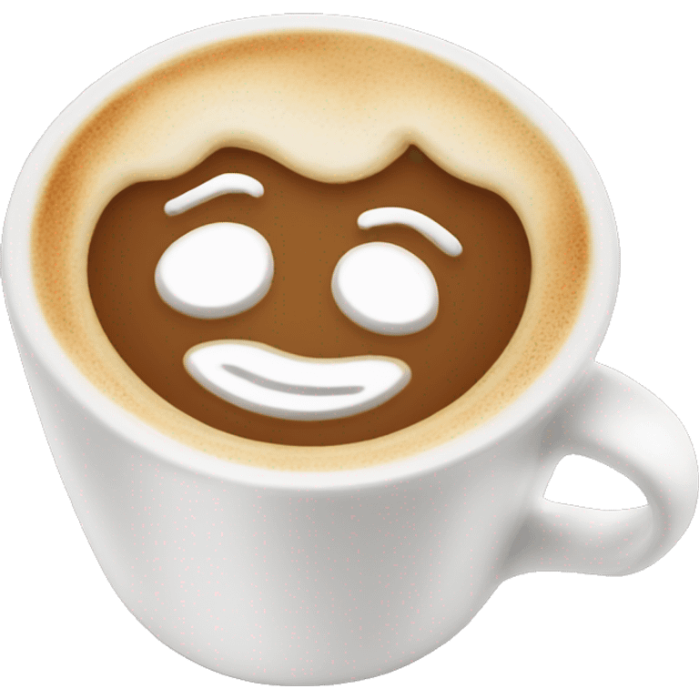 Latte machiatto creamy emoji