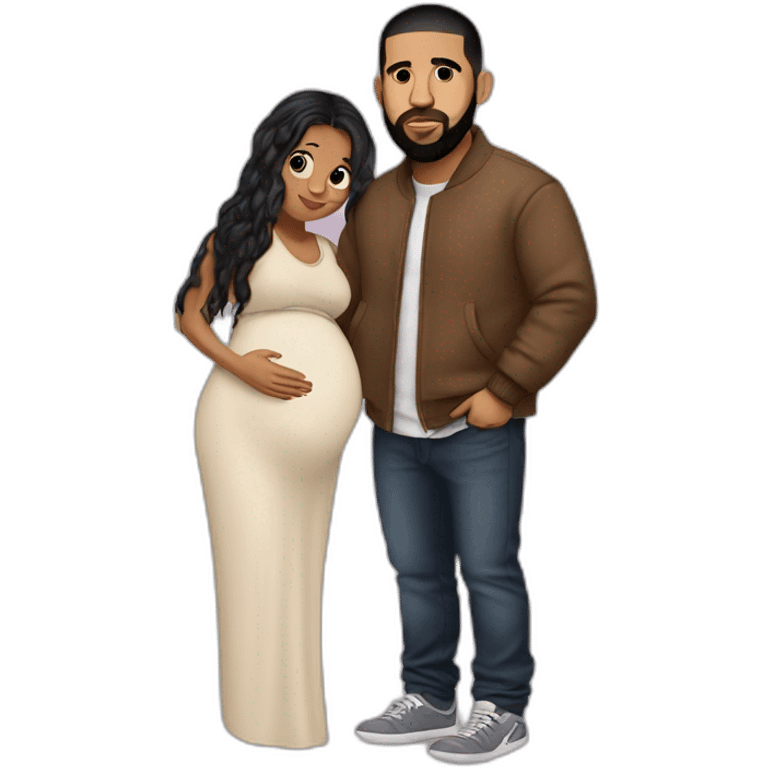 pregnant drake emoji