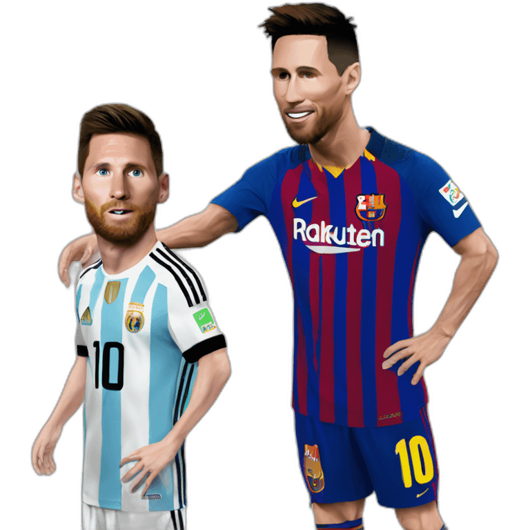 Messi sur Ronaldo emoji