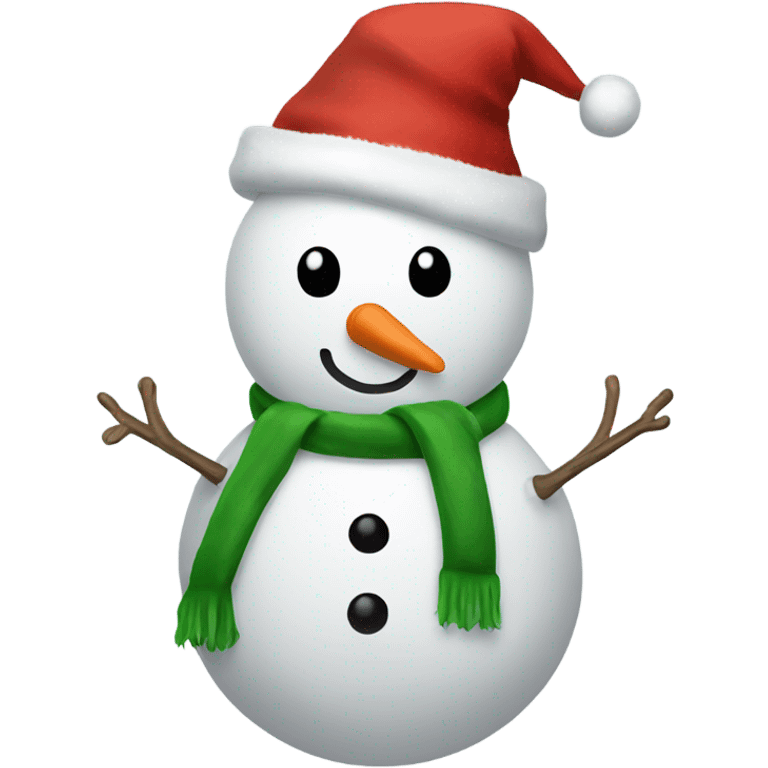 full body christmas hat snowman emoji