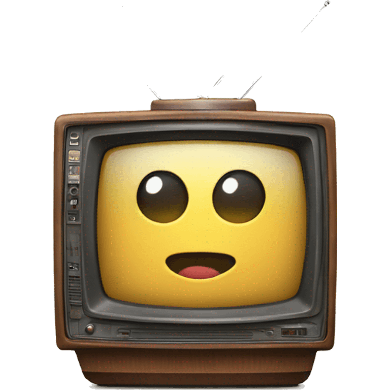 Realistic retro TV  emoji