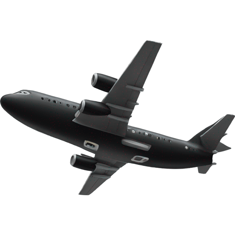 Black plane emoji