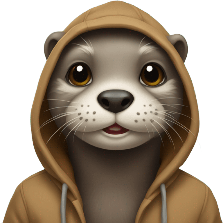 otter wearing hoodie emoji