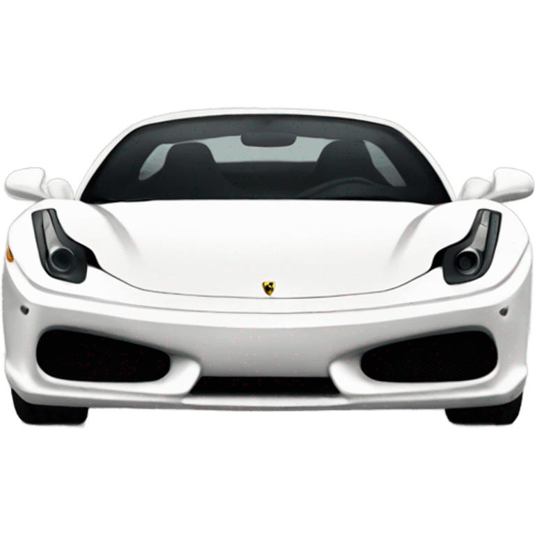 white ferrari emoji