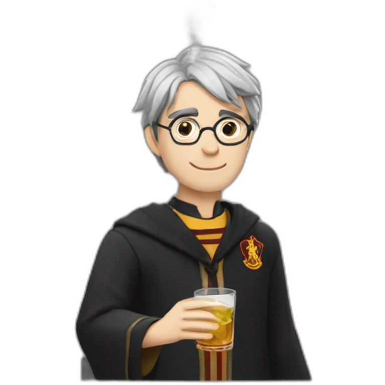 Harry potter drinking vodka emoji