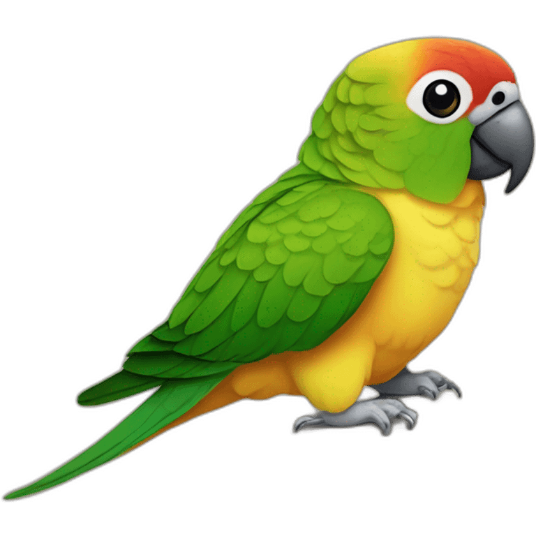 green-cheek conure emoji