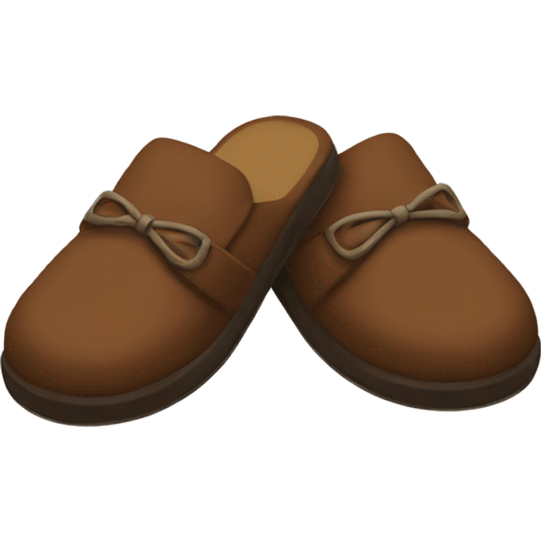 Brown slippers emoji