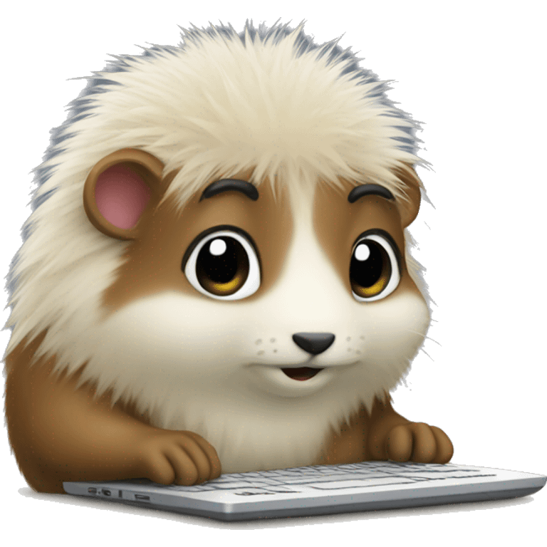 lemming working on laptop emoji