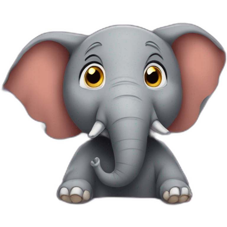 Elephant in movie theater emoji