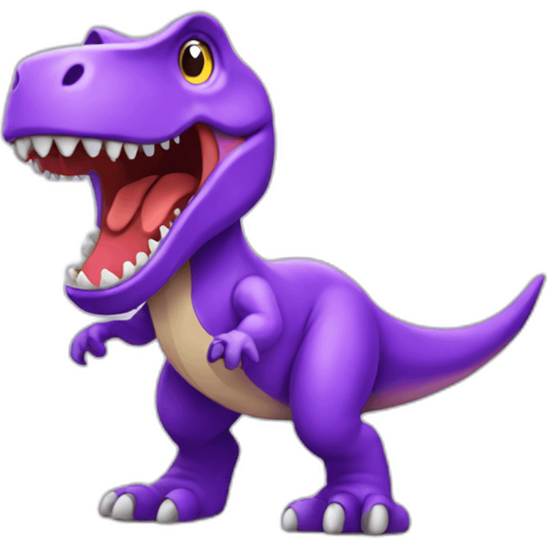 purple toy trex emoji