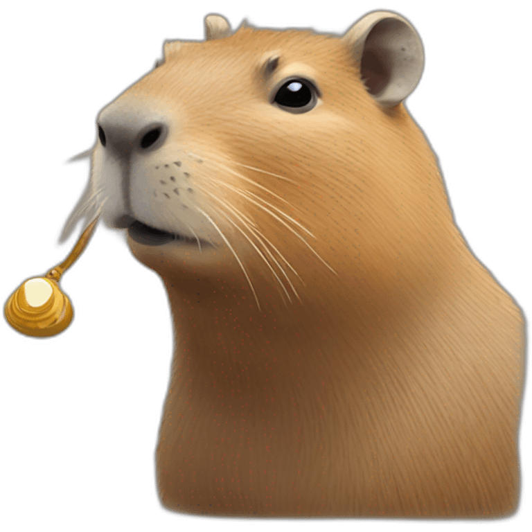 capybara with monocle emoji