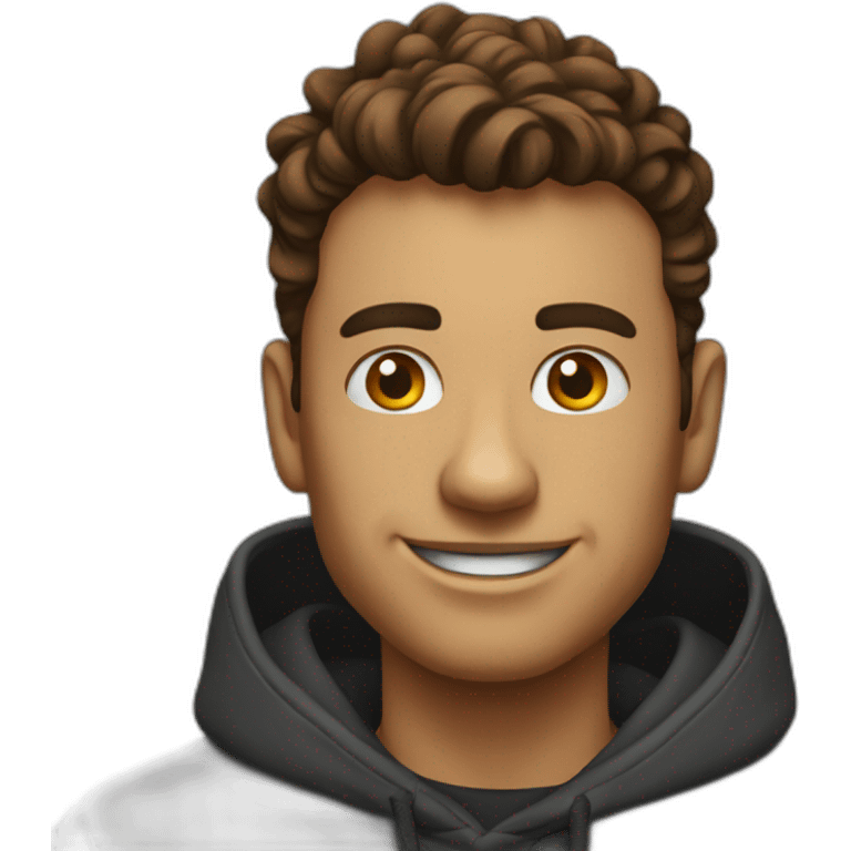 Man with ycombinator logo hoodie emoji