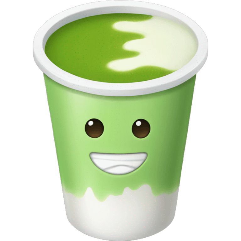 Matcha drink cup emoji