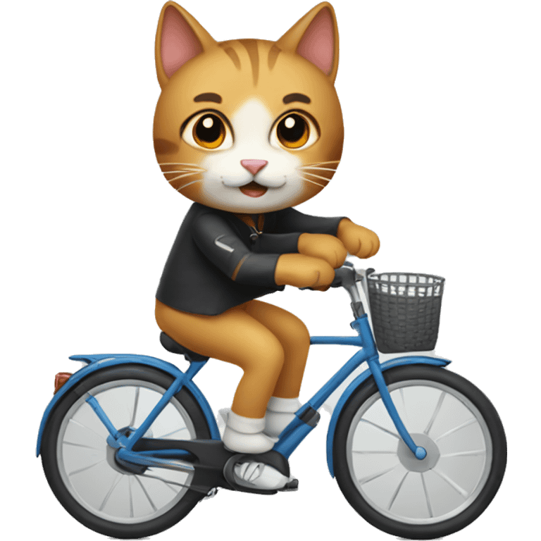 Cat on a bike  emoji