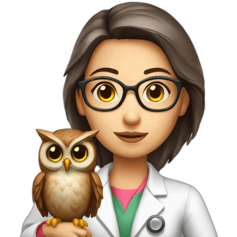 Owl-girl-scientist-with-cylinder emoji