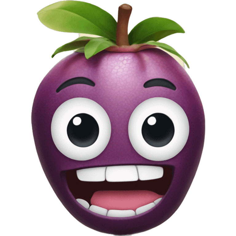 Mangosteen has a lovely chubby face, disney styles emoji