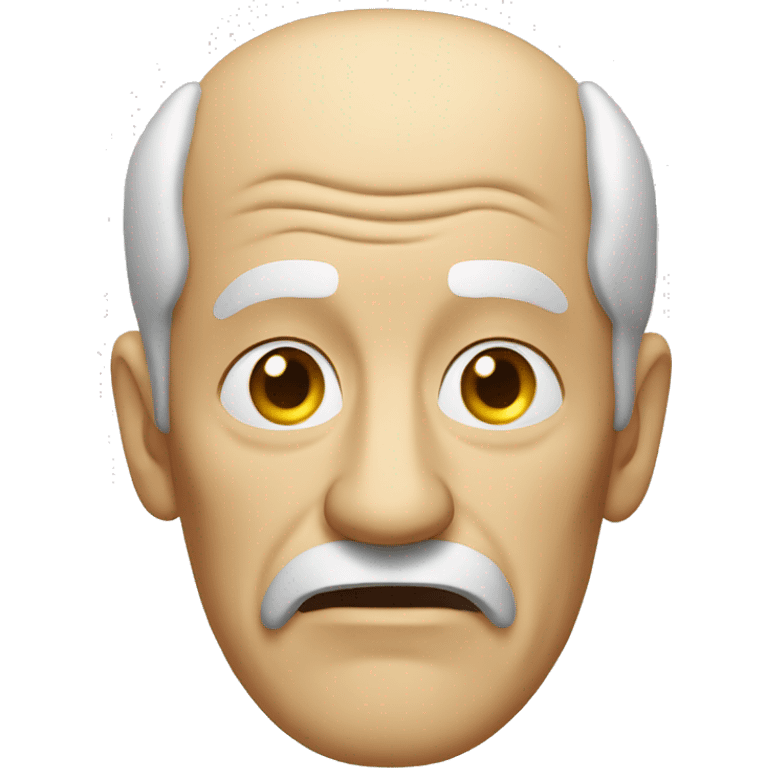 an old man who melts emoji