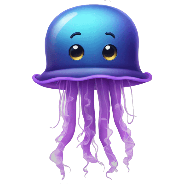 jellyfish with a small hat emoji