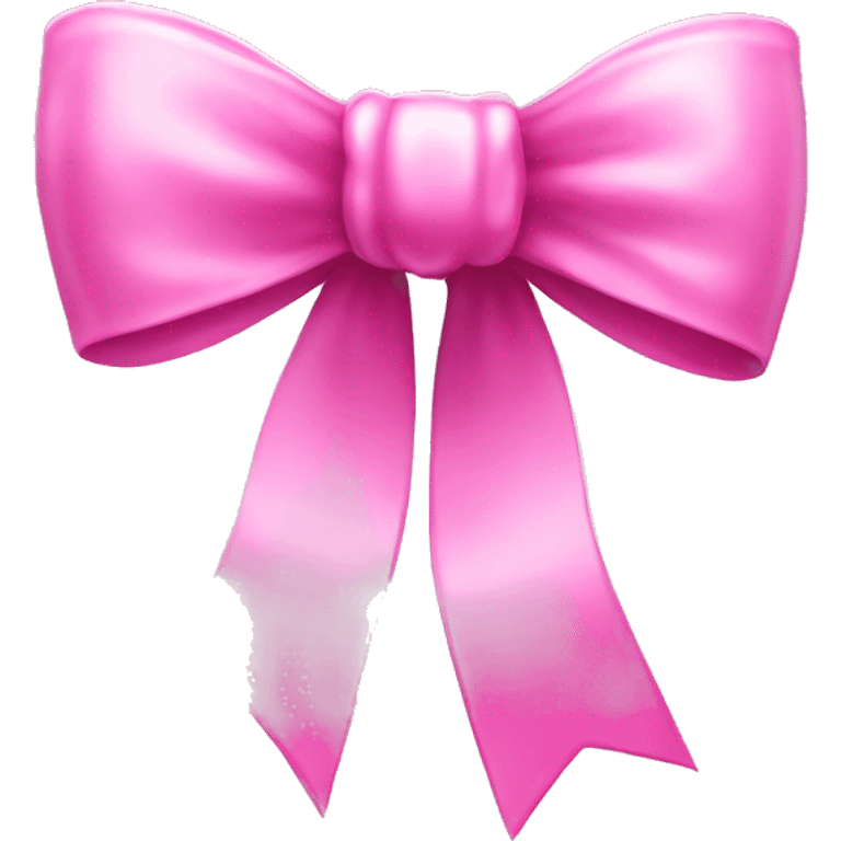 Pink bow with chain emoji