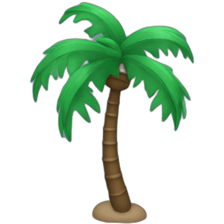 palm tree at night with stars emoji