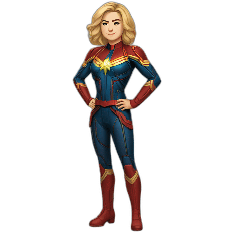 Captain Marvel fullbody emoji