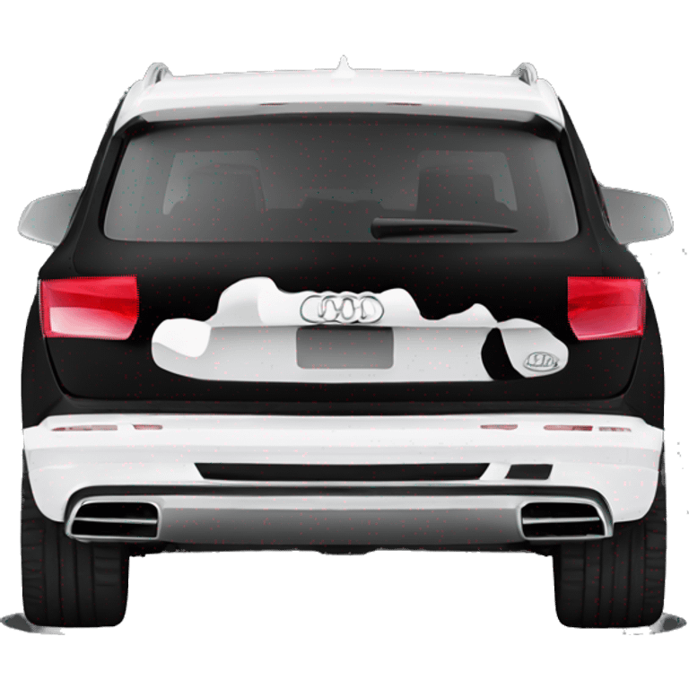 Black Audi Q7 grep emoji