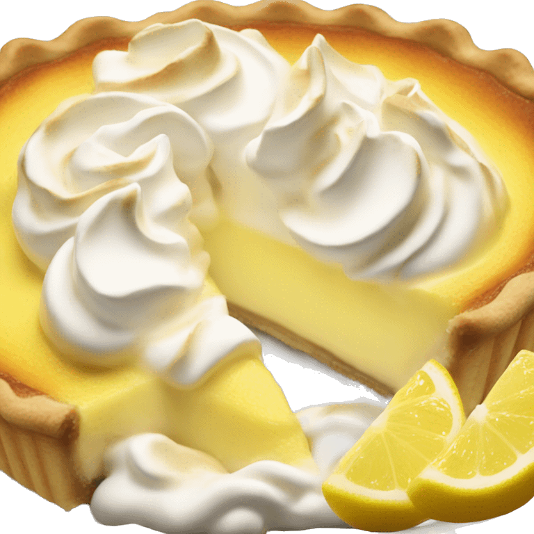 a slice of lemon meringue pie emoji