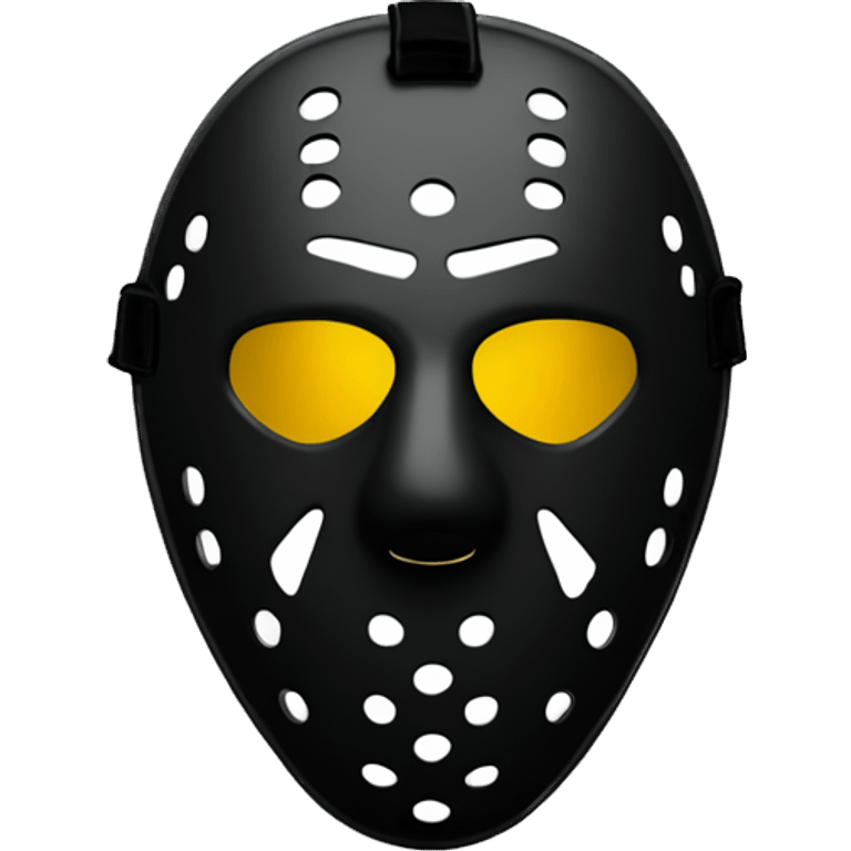 Friday 13th hockey mask，simple emoji