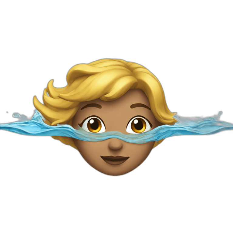 sexy girl swimming emoji