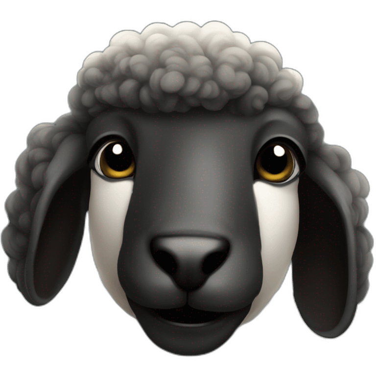 Black nose sheep emoji