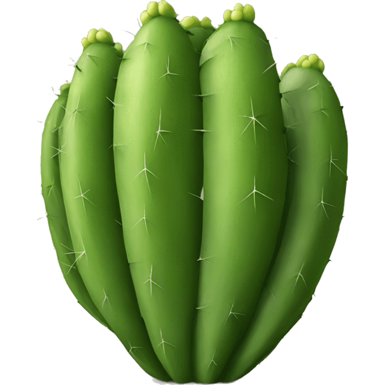 round Nopal without pot emoji