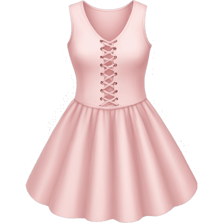 light pink dress with laces  emoji