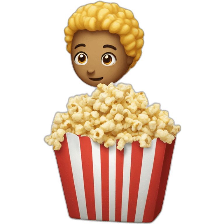 eating popcorn emoji