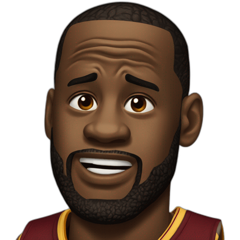 LeBron James crying emoji