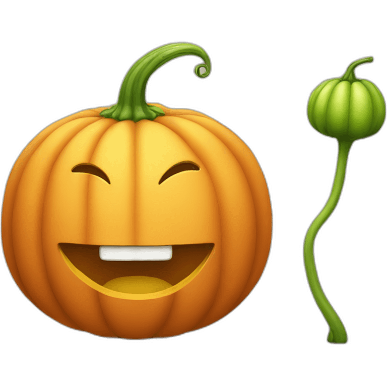 fat-pumpkin-with-long-stem-and-funny-face emoji